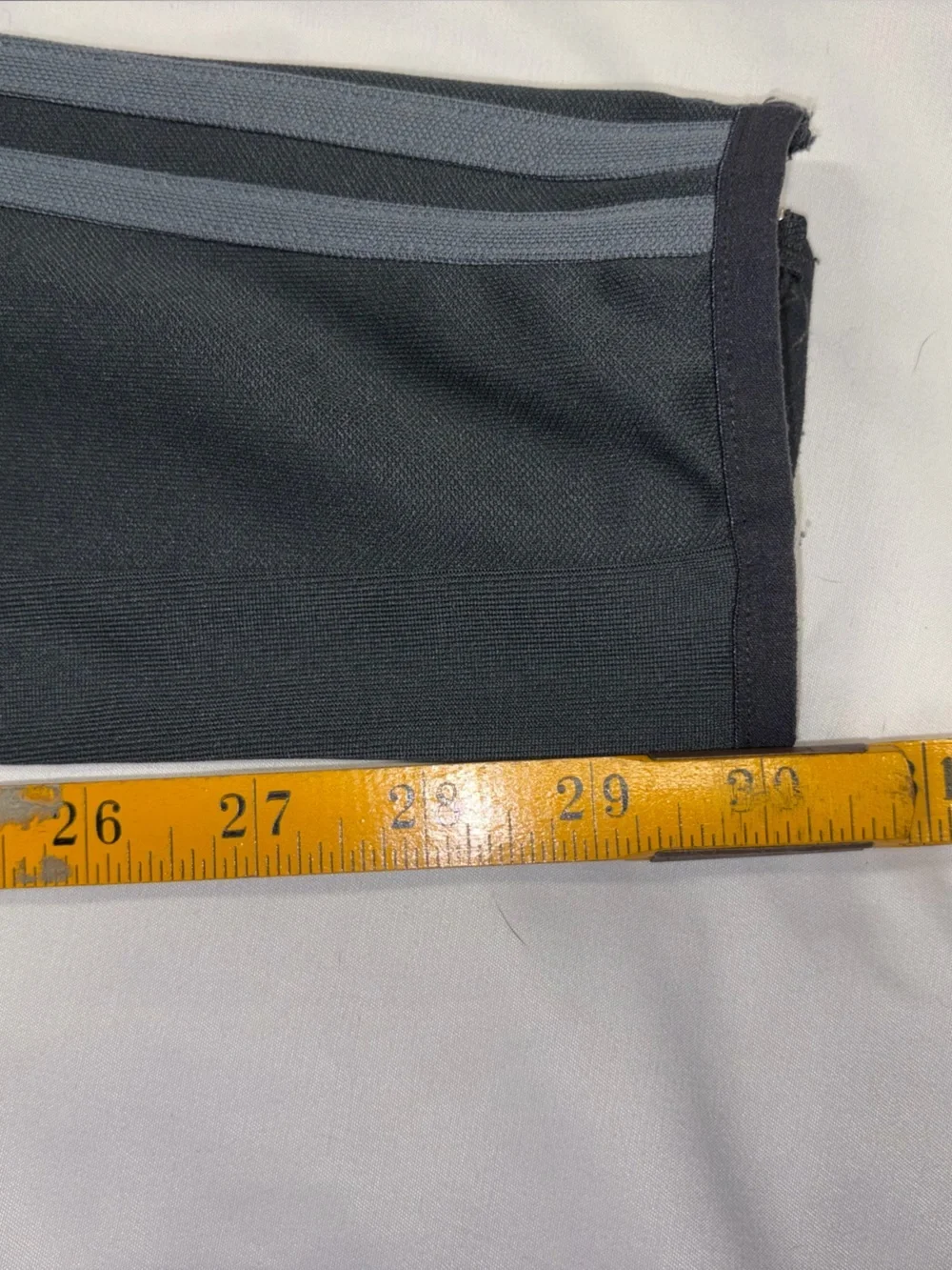 adidas Black Track Pants with Gray Stripes